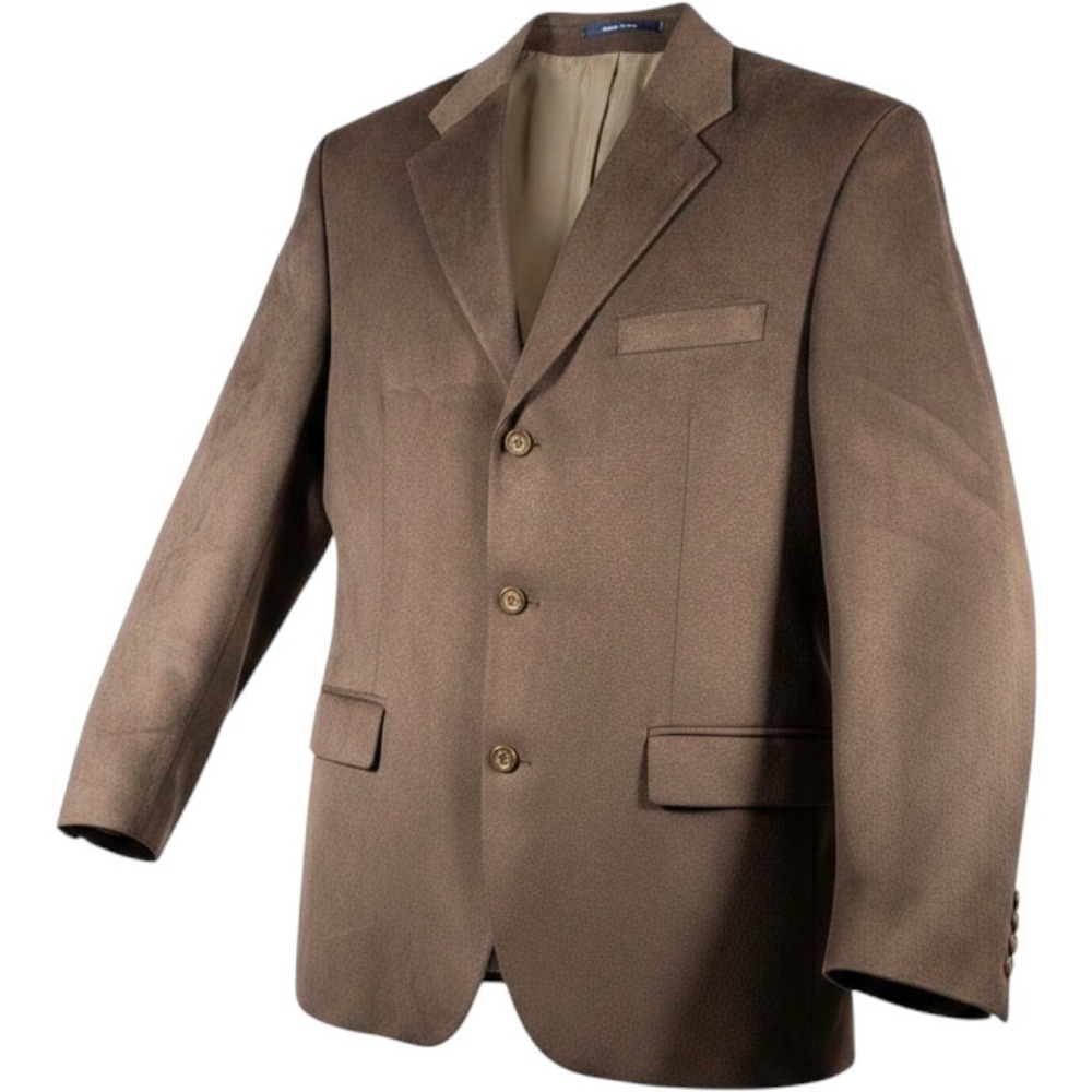 Ralph Lauren Men's Brown Suede Feel Sport Coat Blazer Size 43R -EUC